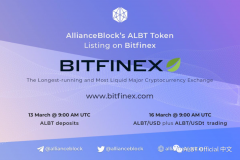 AllianceBlock的ALBT代币将在Bitfinex上市